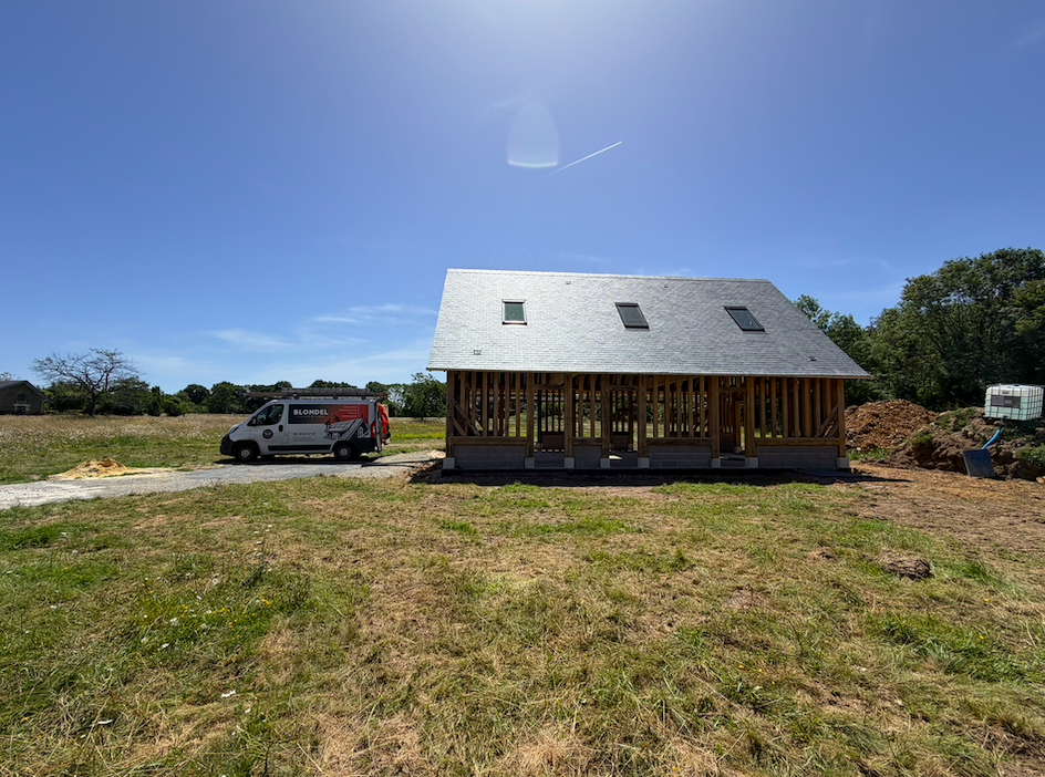 Chantier toiture Calvados — Blondel Couverture